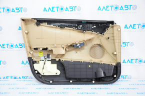 Door trim card front right Hyundai Sonata 11-14 leather beige, rubbed