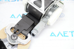 Driver's seat belt with tensioner Hyundai Sonata 11-15 black with beige lining