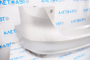 Rear bumper bare Ford Focus mk3 15-18 rest 5d silver, broken fasteners