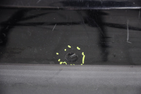 Rear bumper bare Nissan Rogue 14-16 black, dented, torn, scratches