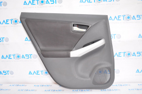 Door trim card rear left Toyota Prius 30 10-11 leather dark gray, scratches, re-sewn