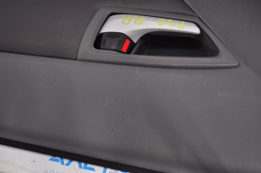 Door trim card rear right Toyota Prius 30 10-11 dark gray leather, scratches, re-sewn