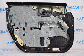 Front right door panel for Lexus RX350 RX450h 10-12 black with black leather insert, black leather armrest