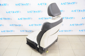 Passenger seat Toyota Prius 50 16-18 with airbag, mechanical, heated, leather black-gray