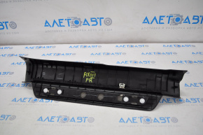 Front right door sill plate for Lexus RX350 RX450h 10-15, black with chrome trim