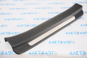 Door sill trim front left Infiniti QX50 19-20 black, with chrome trim, worn