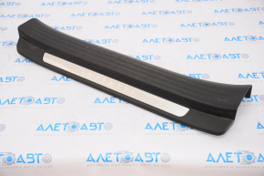 Door sill trim front right Infiniti QX50 19-20 black, with chrome trim, worn