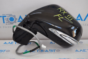 Left side mirror assembly Lexus RX350 RX450h 10-12 14 pins, auto-dimming, turn signal, black