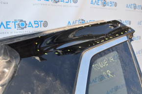 Quarter wing rear right Nissan Rogue 14-20 black, small bump, dent
