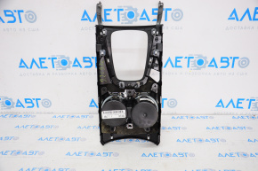 Center console trim with cup holder Ford Edge 15-18 black, scratches
