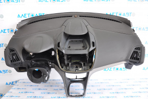 Torpedo front panel without AIRBAG Ford Escape MK3 13-16 pre-restoration breakage of fasteners and plank glove compartment, scratch