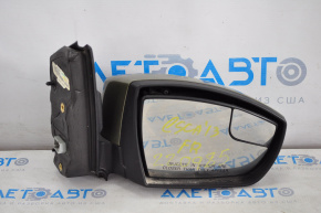 Side mirror right assembly Ford Escape MK3 13-16 prerest 3 pins, green