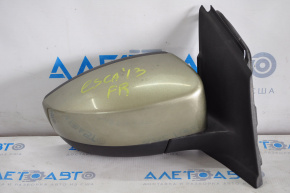 Side mirror right assembly Ford Escape MK3 13-16 prerest 3 pins, green
