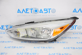 Headlight front left bare Ford Focus mk3 15-18 rest, halogen, light, spider web, opened