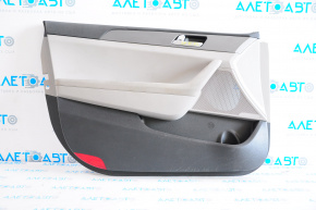 Door trim card front left Hyundai Sonata 15-17 gray, scratches