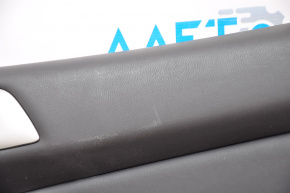 Door trim card rear right Nissan Pathfinder 13-19 black leather, rubbed