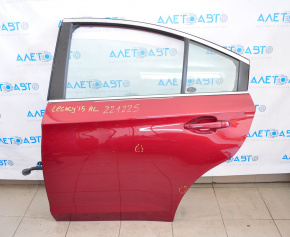 Door assembly rear left Subaru Legacy 15-19 red H2Q, butt