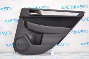 Door trim card rear right Subaru Legacy 15-19 leather, black, gray insert, scratches