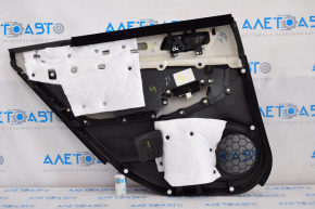 Door trim card rear right Subaru Legacy 15-19 leather, black, gray insert, scratches