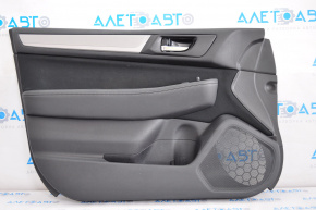 Door trim card front left Subaru Legacy 15-18 leather, black, gray insert, scratch