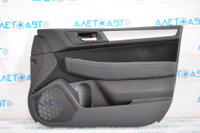 Door trim card front right Subaru Legacy 15-18 leather, black, gray insert, scratch