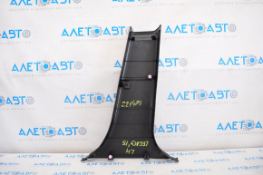 Center pillar trim lower left Subaru Legacy 15-19 black, wiped