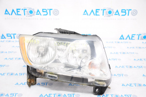 Headlight front right bare Jeep Compass 11-13 prerest light, chips