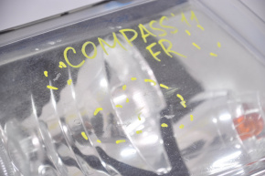 Headlight front right bare Jeep Compass 11-13 prerest light, chips