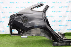 Quarter wing rear right Ford Focus mk3 11-18 4d black, pokes, with central pillar