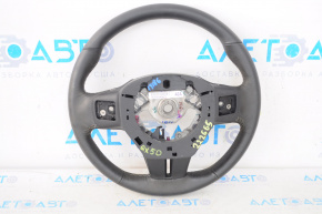 Steering wheel naked Infiniti QX50 19-20 leather black, no buttons, worn, scratches