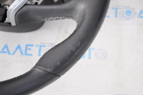 Steering wheel naked Infiniti QX50 19-20 leather black, no buttons, worn, scratches