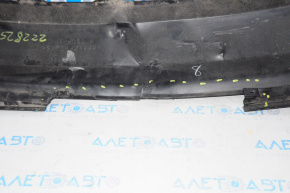 Rear bumper lip Toyota Avalon 13-18 hybrid for 1 pipe, tears, missing fragment, dented, broken fasteners