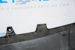 Rear bumper lip Toyota Avalon 13-18 hybrid for 1 pipe, tears, missing fragment, dented, broken fasteners