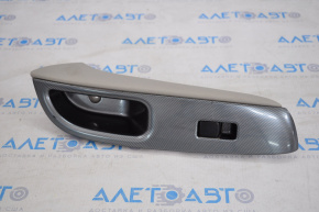 Rear right window lift control Nissan Versa 12-19 usa black, with overlay