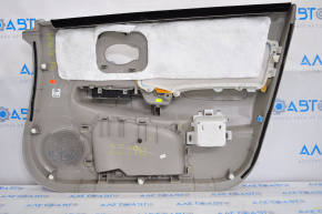 Door trim card front left Nissan Versa 12-18 usa gray, scratches