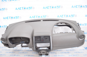 Dashboard front panel without AIRBAG Nissan Versa 12-19 usa dark gray, scratches