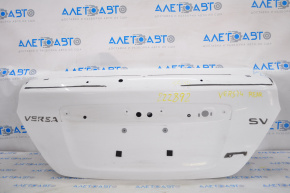 Nissan Versa 12-19 usa trunk lid for spoiler, white QM1, bumpers