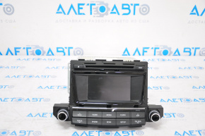 Radio tape recorder Hyundai Tucson 16-17 small display, useful chrome