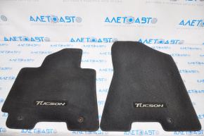 Set of floor mats Hyundai Tucson 16-18 cloth black