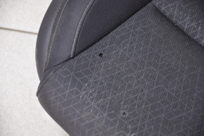 Passenger seat Hyundai Tucson 16-16 without airbag, mechanical, black cloth, burnt fabric, plastic defect