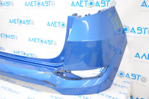 Rear bumper bare Hyundai Tucson 16-18 pre-rest without parking sensors, blue, tears, broken fasteners