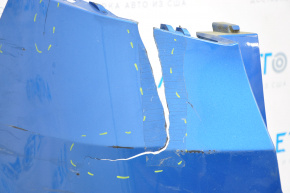 Rear bumper bare Hyundai Tucson 16-18 pre-rest without parking sensors, blue, tears, broken fasteners