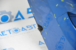 Rear bumper bare Hyundai Tucson 16-18 pre-rest without parking sensors, blue, tears, broken fasteners