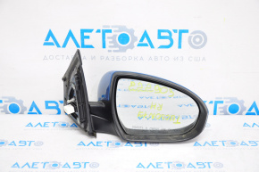 Side mirror right complete Hyundai Tucson 16-18 prerest, 5 pins, blue