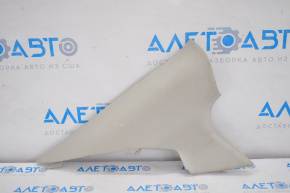 Rear pillar trim left Nissan Versa 12-19 usa gray, plastic turned white