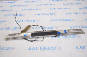 Door sill trim front left outer Nissan Versa 12-19 usa chrome, with backlight