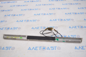 Door sill trim front right outer Nissan Versa 12-19 usa chrome, with backlight