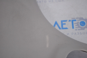 Center pillar trim lower left Nissan Versa 12-19 usa gray, plastic turned white