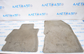 Set of floor mats Nissan Versa 12-19 usa gray, for cleaning