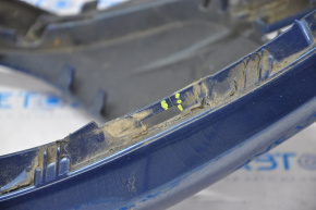 Bare front bumper VW Golf 15-17 without parking sensor, blue, tears, crack in mount
